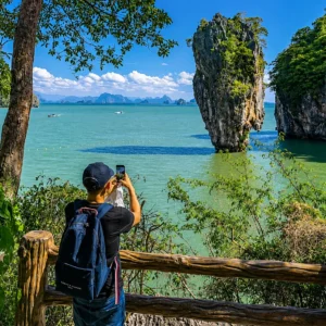 James Bond Islands on a double-deck catamaran